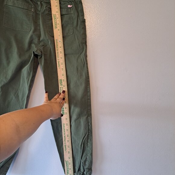 Vineyard Vine Girls‎ Military Green Pocketed Twill Jogger Pants Size 12 - Picture 12 of 13